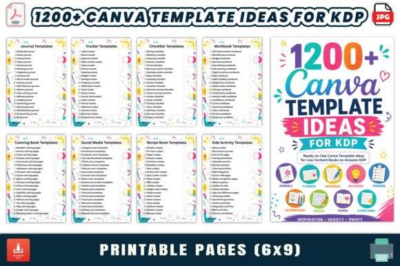 Download 1200+ Canva Template Ideas for KDP - Template Collection