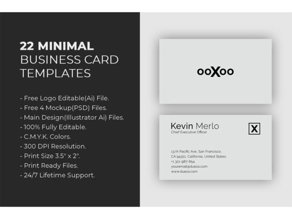 Download 22 Minimal Business Card Templates - Template Collection