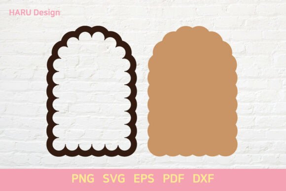Download Scallop Shape Arch Frame Sign Label - Shape Collection