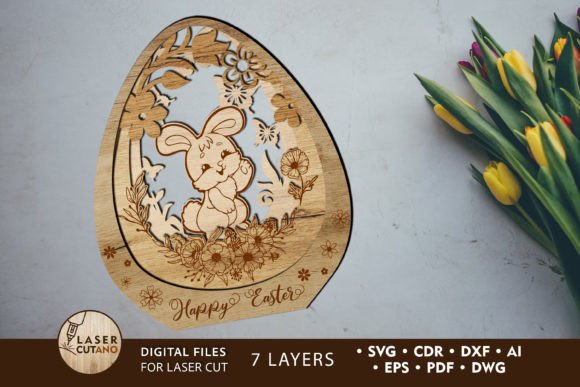 Download Easter Decorative Ornament, Cut Template - Template Collection