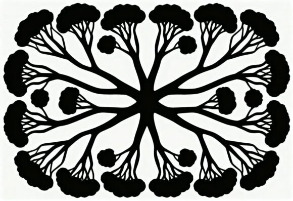 Download Black Tree Silhouette Mandala SVG - Silhouette mandala Collection