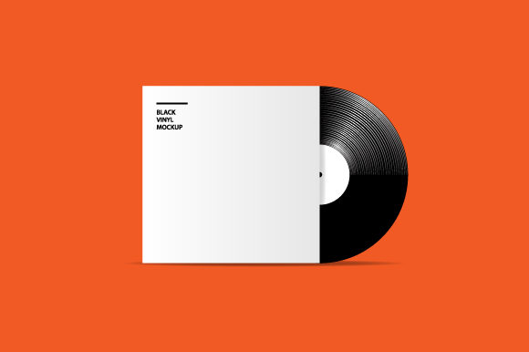 Download Mockup Black Vinyl Design Template - Template Collection