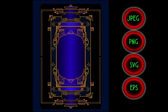 Download Oriental Glowing Blue Card Background - Premium Bundle
