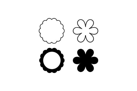 Download Scalloped Flower Shape Icon Set - Shape Collection
