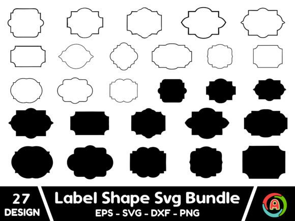 Download Label Shape Svg Bundle, Label - Shape Collection