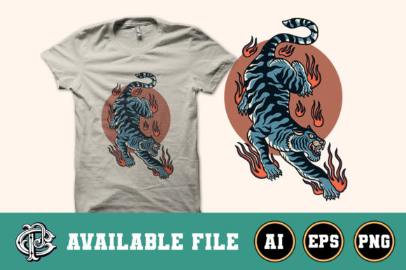 Download Oriental Tiger T-shirt Design - Oriental Collection